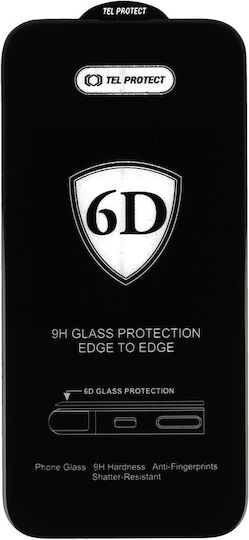6d Adeziv complet Full Face Tempered Glass 10buc Negru (iPhone 13 Pro Max)