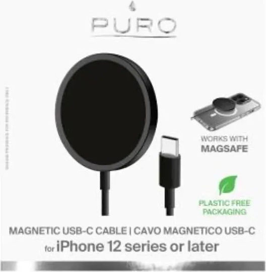 Puro Magsafe-Ladegerät 15W Stromlieferung Schwarzes