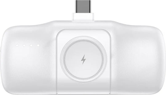 Wozinsky WF16-YCS Power Bank 5000mAh 15W with USB-C Port White
