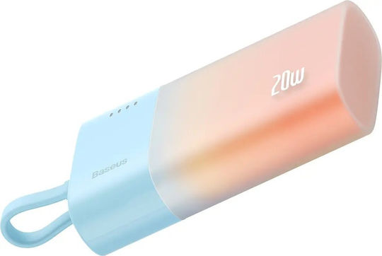 Baseus Popsicle Power Bank 5200mAh 20W με Θύρα USB-C Sunset Orange