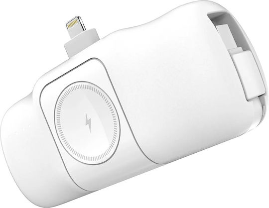Wozinsky WF16-YLS Lightning Power Bank 5000mAh 15W с USB-C порт Бял
