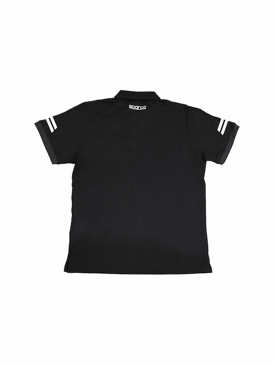 Sparco Tech Toledo Men's Work Polo T-Shirt Black Grey 02415nrgs