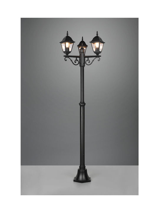 Trio Lighting Φωτιστικό Δαπέδου Εξωτερικού Χώρου 60W IP44 για Ντουί E27 Μαύρο