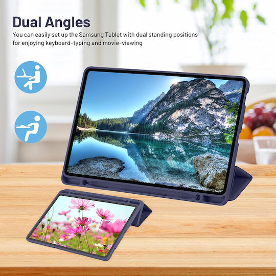 Techsuit Klappdeckel Blau (Samsung Galaxy Tab S6 Lite (2020/2022/2024))