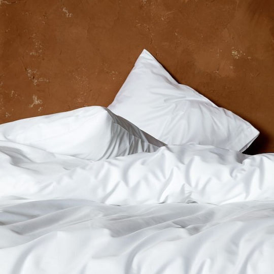 Sprintzio Hotel Sheet White Semi-Double 180x280cm 100% Cotton 1pcs