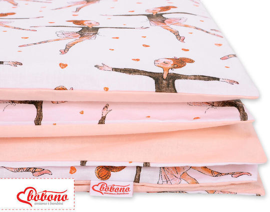 Bobono Kinderbettbezug Einzel Pink 100x135cm