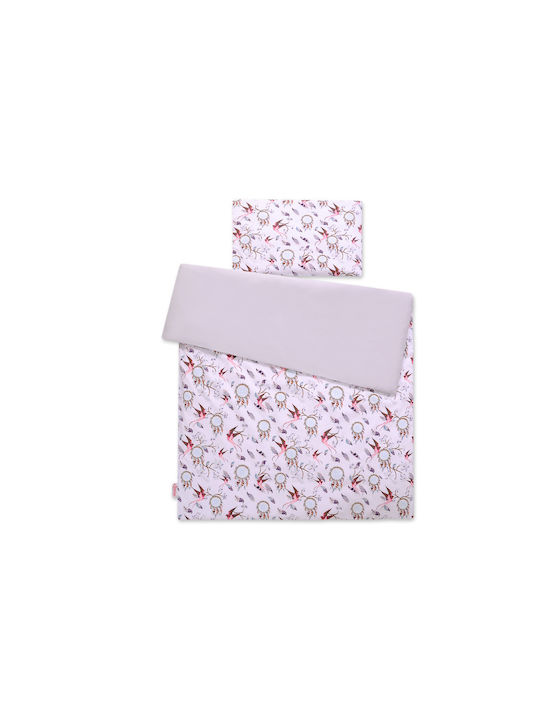 Bobono Kinderbettbezug Pink 90x120cm