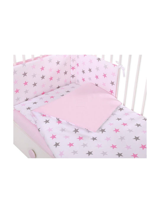 Bobono Kids Duvet Cover Gray, Pink 90x120cm