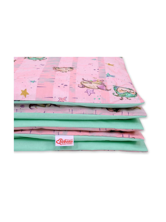 Bobono Παιδική Παπλωματοθήκη Μονή Pink And Mint 100εκ.