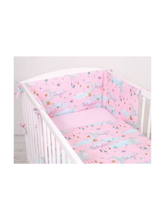 Bobono Комплект Детски Плик за Завивка Розов 90x120бр