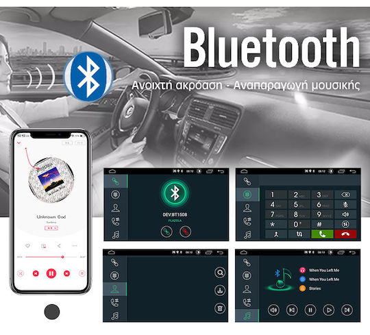 Auto-Audiosystem für Peugeot Rifter 2017 (Bluetooth/USB/AUX/WiFi/GPS/Apple-Carplay/Android-Auto) mit Touchscreen 10"
