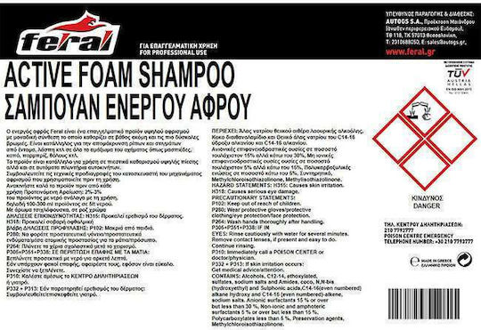 Feral Σαμπουάν Πλυσίματος Αυτοκινήτου Ενεργού Αφρού με Κερί 200L