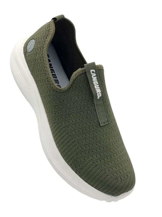 Men's Canvas Slip-Ons Green