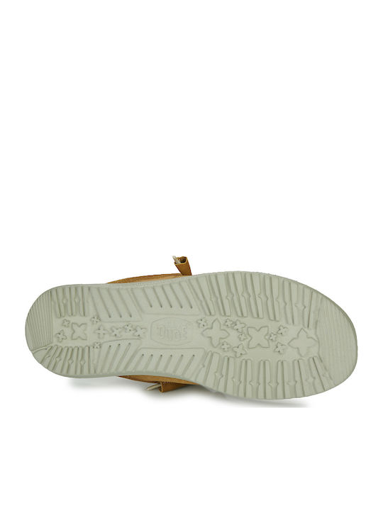 Wally Stretch Canvas Ανδρικά Μοκασίνια σε Κίτρινο Χρώμα