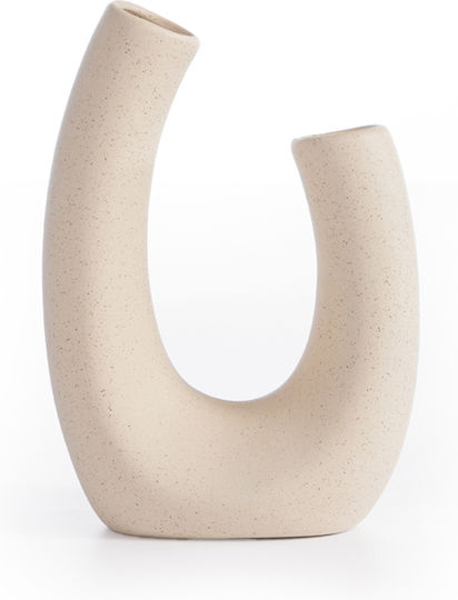 Nef-Nef Homeware Βάζο Κεραμικό Εκρού 15x6.5xΥ20.5cm Nef-Nef Homeware Βάζο Κεραμικό Εκρού 15x6.5xΥ20.5cm