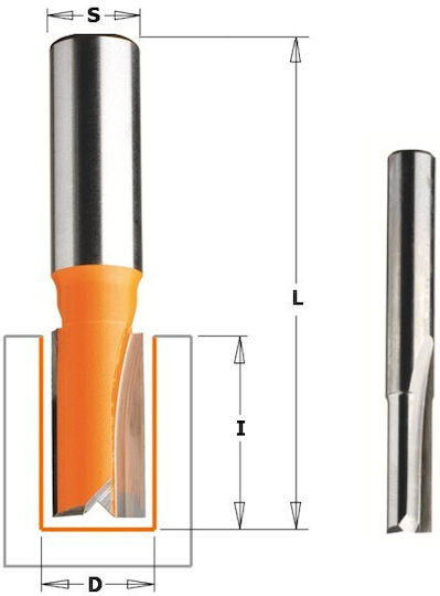 CMT Router Carbură pentru Tăiere Dreaptă în Lemn 50mm x 50mm x 8mm