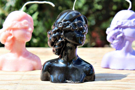 Wax Female Bust with Blindfold 9x6.8 cm