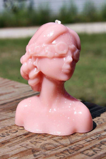 Wax Female Bust with Blindfold 9x6.8 cm