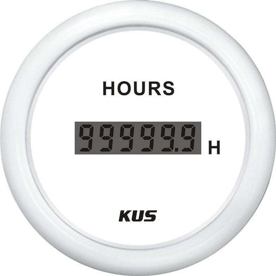 Eval Boat Engine Hour Meter Digital Tachometer White
