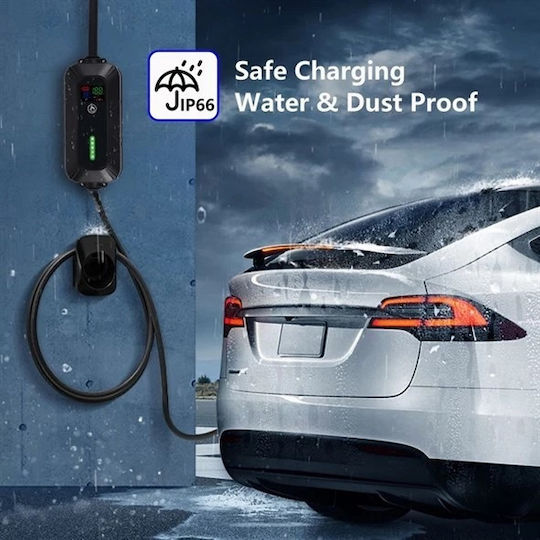 Immax Φορητός Τριφασικός Σταθμός Φόρτισης 11kW με Ενσωματωμένο Καλώδιο Type 2 (IM1267)