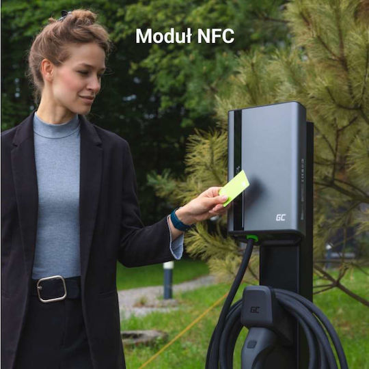 Green Cell Wandmontierter Dreiphasiger Elektroauto-Ladestation 22kW mit Integriertem Kabel Typ 2 (EVGC021B2275)