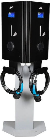 Mc Chargers Επιτοίχιος Τριφασικός Σταθμός Φόρτισης 2x22kW με Ενσωματωμένο Καλώδιο Type 2 (01004130003)