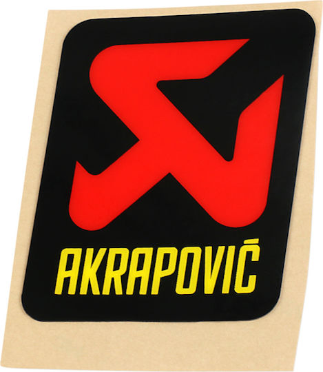 Autocolant Akrapovic P-hst13al Negru-roșu-galben Bucată