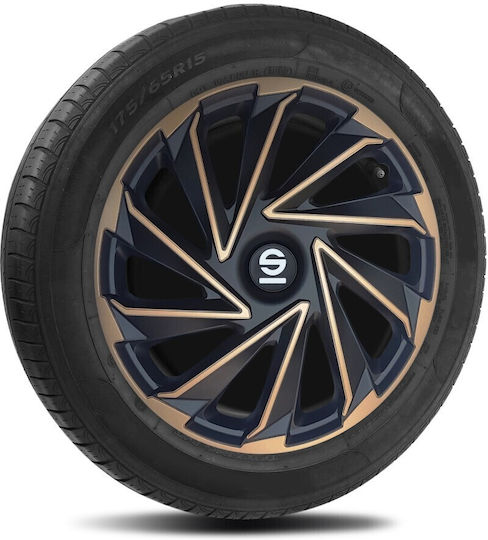 Sparco Σετ Τάσια Αυτοκινήτου 4τμχ 15" Μαύρο