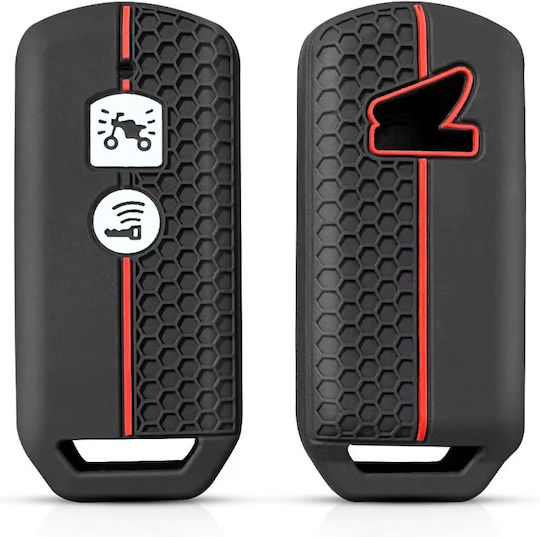 Car Key Cover Case made of with 2 Buttons for Honda in Black Color