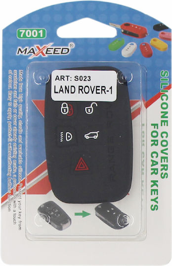 Silicone Car Key Cover Case Type-1 with 5 Buttons for Land Rover Black NG-