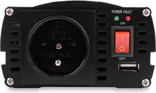 Volt Polska Inverter Αυτοκινήτου Τροποποιημένου Ημιτόνου 500W για 12V DC