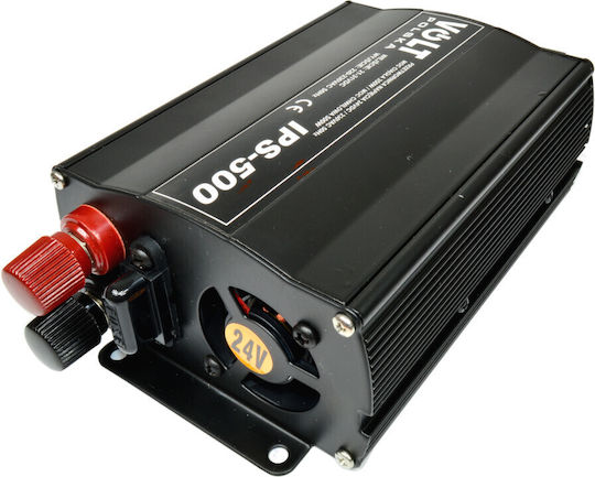 Volt Polska Inverter Αυτοκινήτου Τροποποιημένου Ημιτόνου 500W για 12V DC