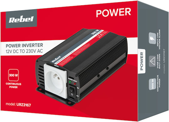 Kemot Car Inverter Modified Sinewave 300W to Converter 12V DC in 300V AC