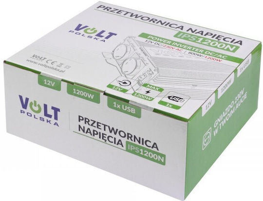 Volt Inverter für Autos Modifizierte Sinuswelle 800W zur Umwandlung von 12V DC in 230V AC