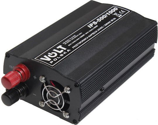 Volt Inverter Αυτοκινήτου Τροποποιημένου Ημιτόνου 1000W για Μετατροπή 12V DC σε 230V AC