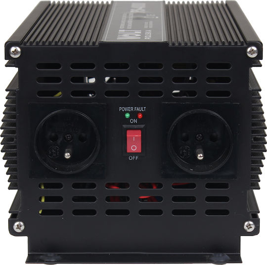 Volt Inverter Αυτοκινήτου Τροποποιημένου Ημιτόνου 2000W για Μετατροπή 12V DC σε 230V AC