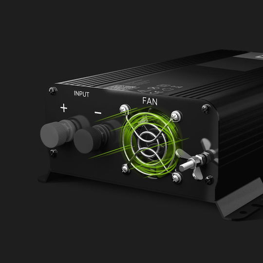 Green Cell Car Inverter Pure Sinewave 1000W to Converter 12V DC in 230V AC with 1xUSB