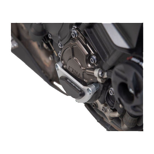 SW-Motech Протектор за капак на двигател на мотоциклет Yamaha MT-10 Сребрист