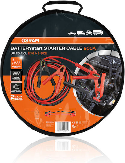 Osram Καλώδια Εκκίνησης Μπαταρίας Αυτοκινήτου Professional Starter OSC350 900A 4.5m