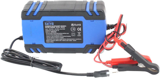 Satra Φορτιστής Μπαταρίας Αυτοκινήτου 12/24V 8A/4A