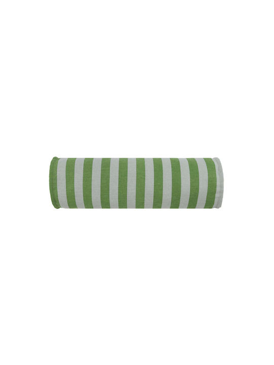 Pernă Cilindrică Vibes Verde Albastru Dungi 50x18