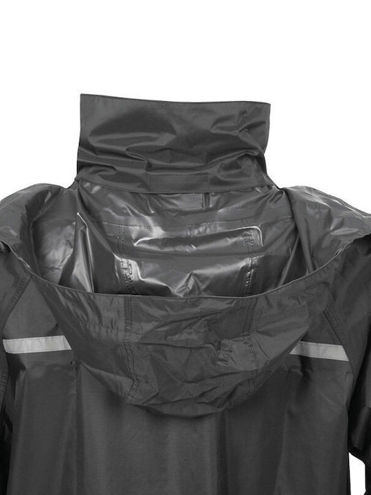 Tucano Urbano Diluvio Start Set impermeabil pentru pantaloni și jachetă de motocicletă pentru bărbați Negru Culoare