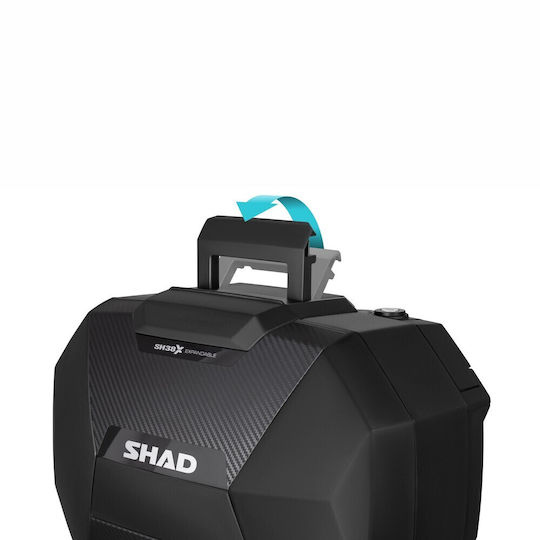 Shad Sh38x Σετ Πλαϊνές Βαλίτσες Μοτοσυκλέτας 38lt σε Μαύρο Χρώμα
