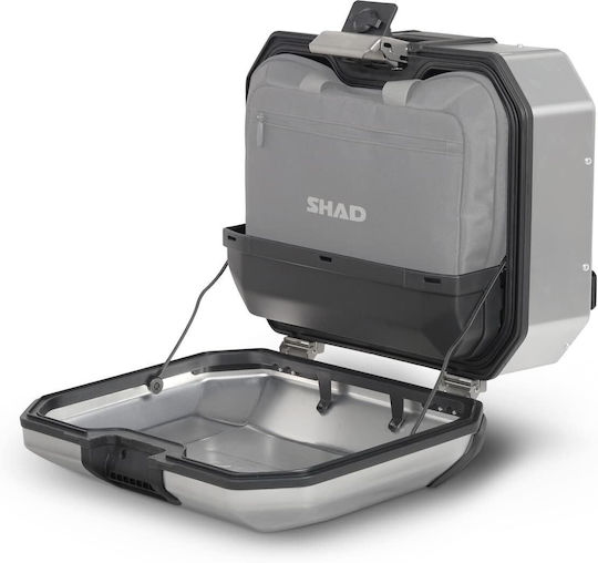Shad Terra TR36L Πλαϊνή Βαλίτσα Μοτοσυκλέτας Αριστερή Αλουμινίου 36lt σε Ασημί Χρώμα