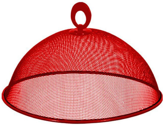 Metal Food Cover Mesh Ø28cm Homie 116327 Red