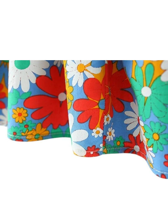 Kinderkleid Ärmellos Blumen Colorful