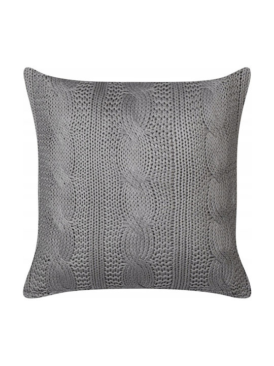 Set 2 Baumwoll-Zierkissen Dunkelgrau Constylis 45 x 45 cm Lumarko