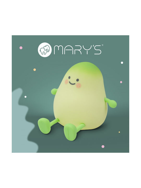 Mary's Led Kids Decorative Lamp Green 12.2x11.1x11.1εκ.