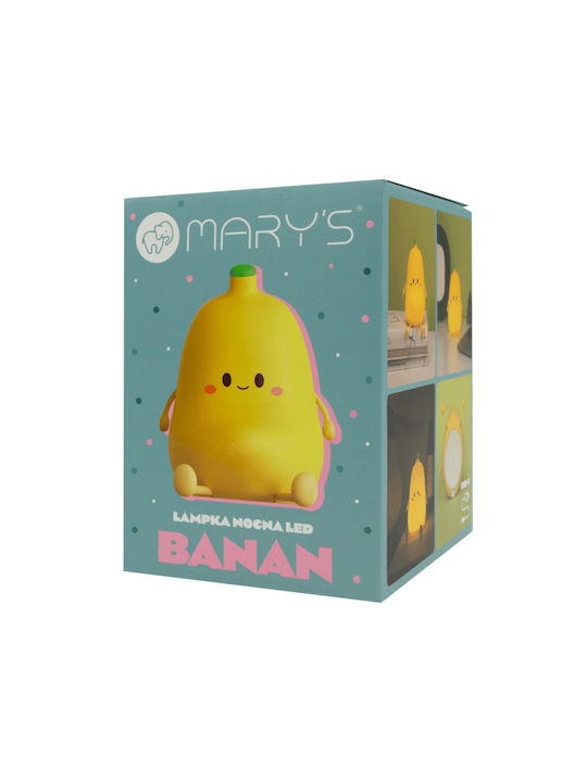 Mary's Led Kids Decorative Lamp Yellow 12.6x11.5x10.2εκ.