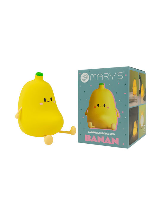 Mary's Led Kids Decorative Lamp Yellow 12.6x11.5x10.2εκ.